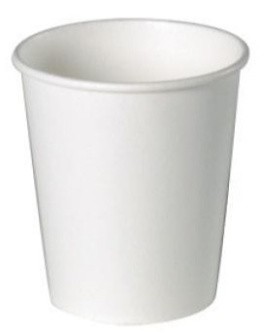 Biały kubek papierowy do kawy, herbaty 250ml, 80mm, 50 szt.