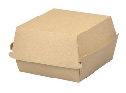 Opakowanie pudełko BURGER / HAMBURGER średni box 115x115x70 200szt. tekturowe kraftowe