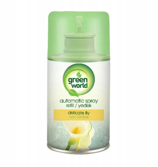 Odświeżacz GREEN WORLD 250ml Matic Delikatna Lilia