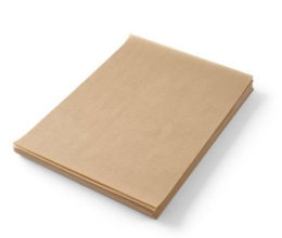 Papier w arkuszach 30x40cm, kraftowy brązowy, powlekany 31+9PE, ryza 1000szt.