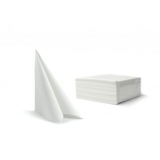 Serwetki flizelinowe Airlaid Białe 100 szt 40/40