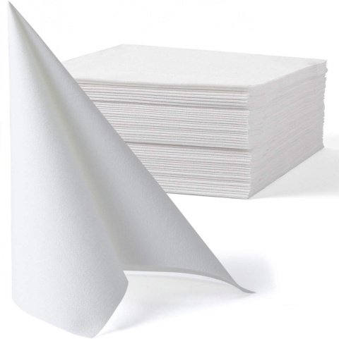 Serwetki flizelinowe Airlaid Białe 100 szt 40/40