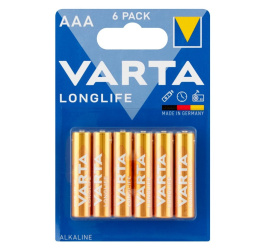 Baterie alkaiczne VARTA Longlife AAA LR03 6 szt
