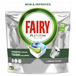 Fairy Platinium tabletki do zmywarki All in One 70szt