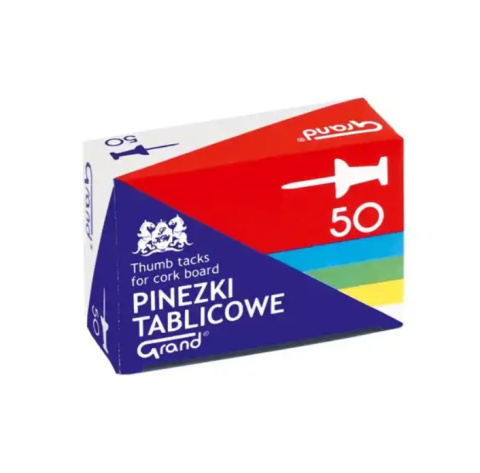 PINEZKI TABLICOWE 50szt GRAND