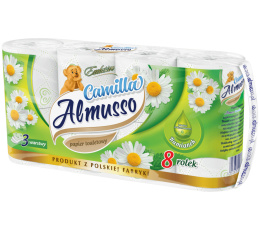 Papier toaletowy Almusso Camilla 3-warstwowy 8 rolek