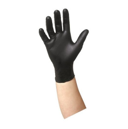Rękawice Nitrylowe bezpudrowe XL 100szt BLACK