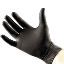 Rękawice Nitrylowe bezpudrowe XL 100szt BLACK