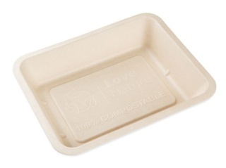 Eko pojemnik DO ZGRZEWU niedzielony 228X179X45mm lunch box trzcina cukrowa NATURA 50 szt.