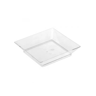 Fingerfood Pojemnik Tacka 70mm x 70mm 24 szt. Kristal PS bezbarwny do mono porcji, kod 018131