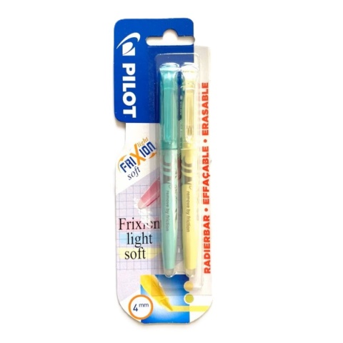 Zmazywalne zakreślacze PILOT FRIXION LIGHT SOFT 2szt
