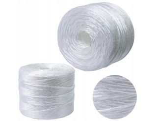 Sznurek nylon biały, pakowy, dekoracyjny 25 dkg na rolce